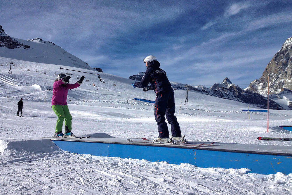 freestyle ski lessons in Zermatt, Swiss