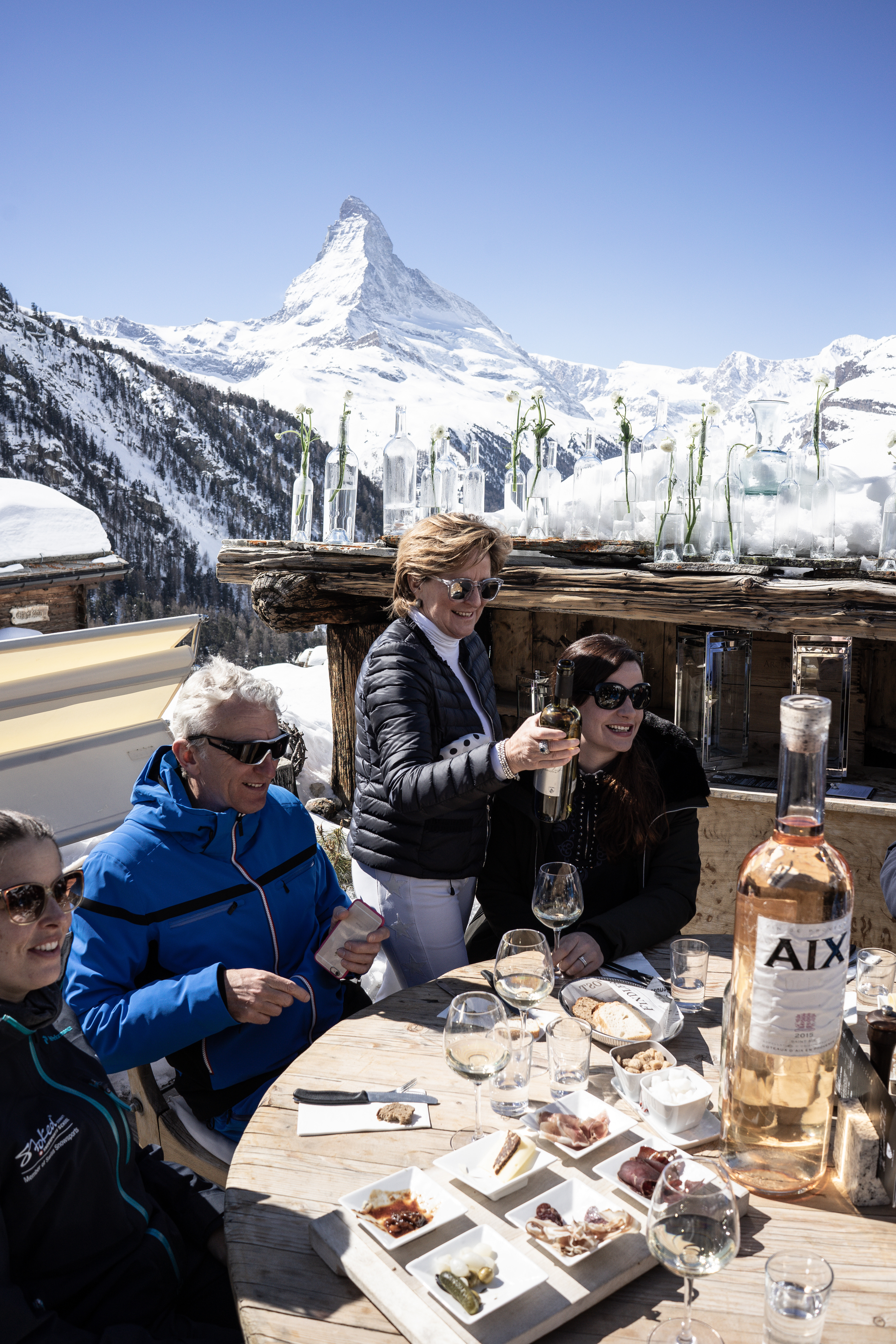 after skiing hanging out, Zermatt