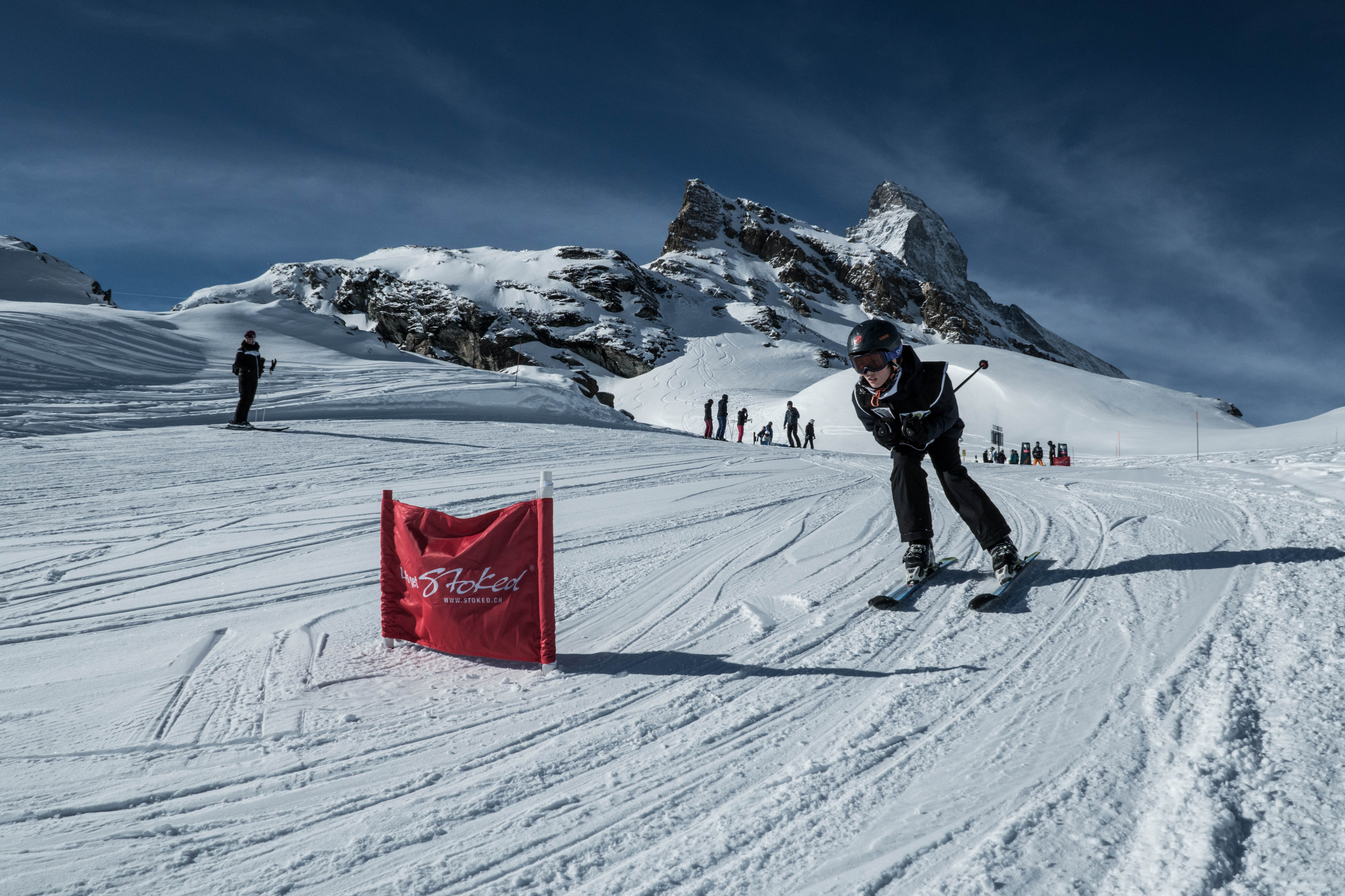 Stoked group ski lessons for children